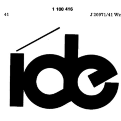 ide Logo (DPMA, 13.05.1986)