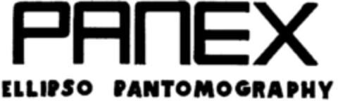 PANEX ELLIPSO PANTOMOGRAPHY Logo (DPMA, 15.10.1975)