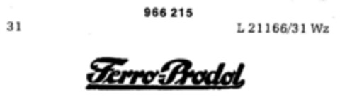 Ferro-Prodol Logo (DPMA, 27.07.1976)