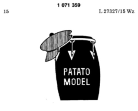 PATATO MODEL Logo (DPMA, 09.05.1984)