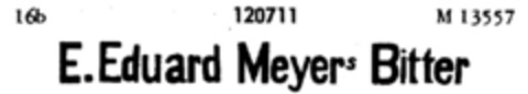 E. Eduard Meyer s Bitter Logo (DPMA, 06/01/1909)