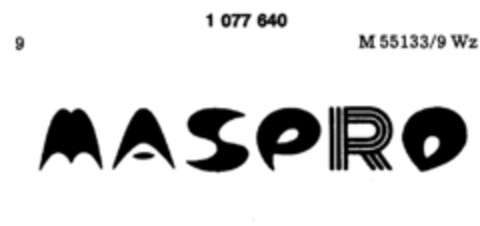 MASPRO Logo (DPMA, 02.08.1984)