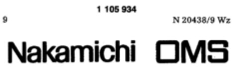 Nakamichi OMS Logo (DPMA, 07/12/1986)