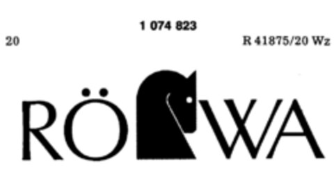 RÖ WA Logo (DPMA, 04/11/1984)