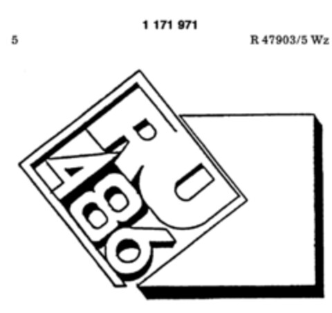 RU 486 Logo (DPMA, 03.04.1989)