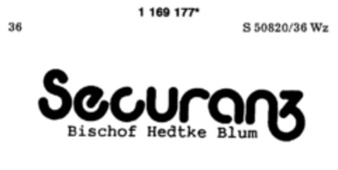 Securanz Bischof Hedke Blum Logo (DPMA, 13.09.1990)