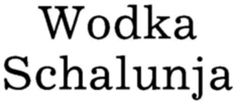 Wodka Schalunja Logo (DPMA, 07.03.1994)