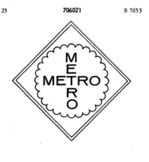 METRO METRO Logo (DPMA, 25.10.1956)