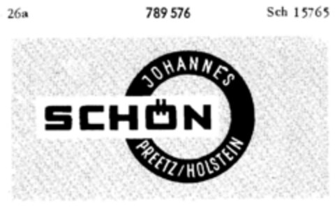 JOHANNES SCHÖN PREETZ/HOLSTEIN Logo (DPMA, 22.07.1963)