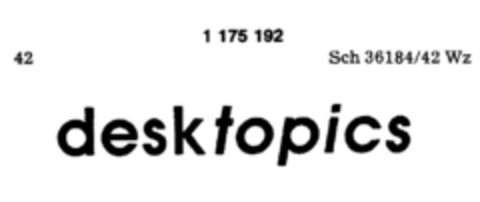 desktopics Logo (DPMA, 04/14/1990)