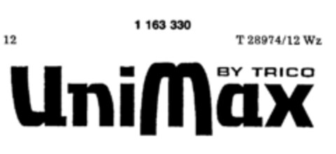 UniMax BY TRICO Logo (DPMA, 20.05.1989)