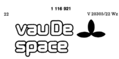 vauDe space Logo (DPMA, 01.06.1987)