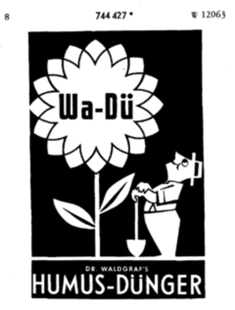 Wa-Dü DR. WALDGRAF`S HUMUS-DÜNGER Logo (DPMA, 20.10.1960)