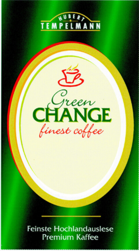 Green CHANGE finest coffee Logo (DPMA, 24.02.2000)