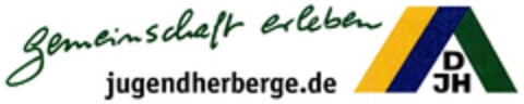 Gemeinschaft erleben - jugendherberge.de DJH Logo (DPMA, 22.09.2008)