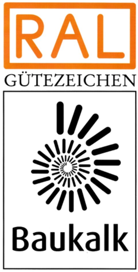 RAL GÜTEZEICHEN Baukalk Logo (DPMA, 16.10.2012)