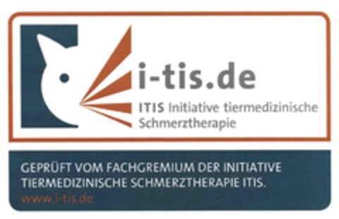 i-tis.de ITIS Initiative tiermedizinische Schmerztherapie Logo (DPMA, 02.04.2015)