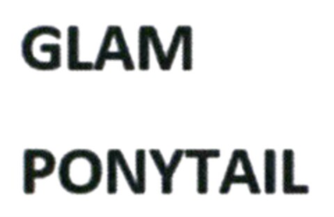 GLAM PONYTAIL Logo (DPMA, 31.05.2018)