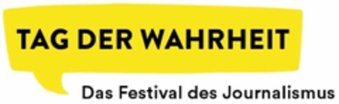 TAG DER WAHRHEIT Das Festival des Journalismus Logo (DPMA, 05.12.2019)