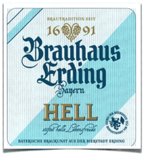 1691 Brauhaus Erding Bayern HELL Logo (DPMA, 10.11.2021)