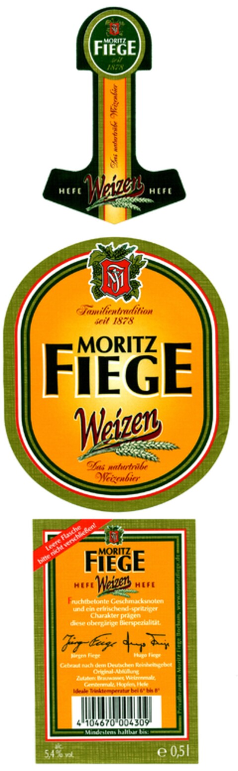 MORITZ FIEGE Weizen Logo (DPMA, 12.04.2006)