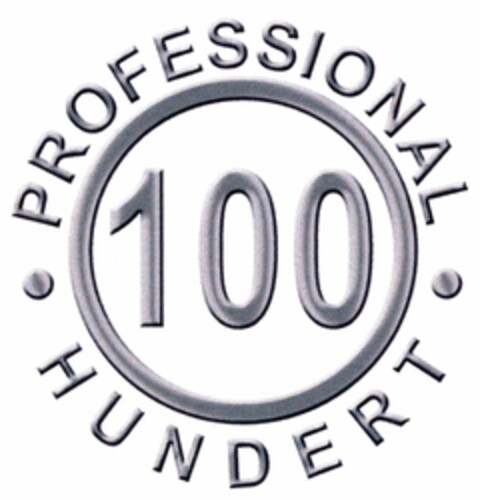 PROFESSIONAL 100 HUNDERT Logo (DPMA, 13.06.2006)