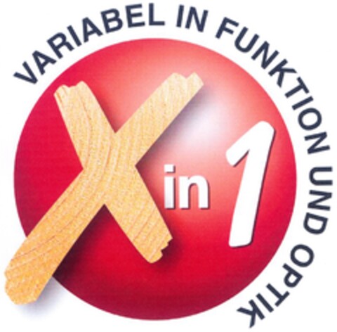 X in 1 VARIABEL IN FUNKTION UND OPTIK Logo (DPMA, 24.12.2006)