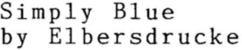 Simply Blue by Elbersdrucke Logo (DPMA, 14.02.1996)