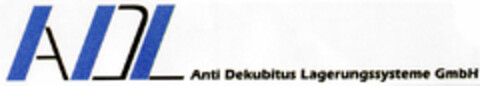 ADL Anti Dekubitus Lagerungssysteme GmbH Logo (DPMA, 11.12.1998)