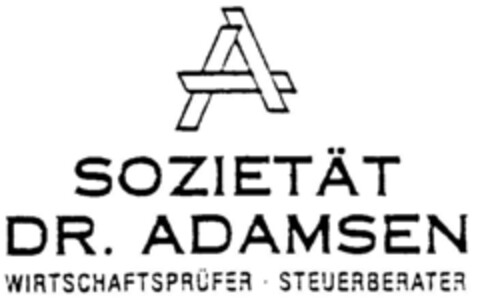 A SOZIETÄT DR. ADAMSEN WIRTSCHAFTSPRÜFER · STEUERBERATER Logo (DPMA, 15.09.1999)