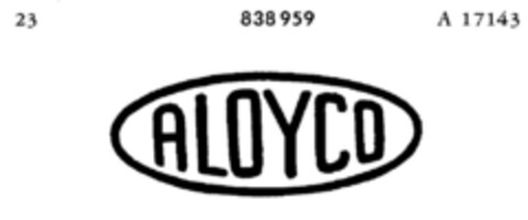 ALOYCO Logo (DPMA, 22.09.1966)