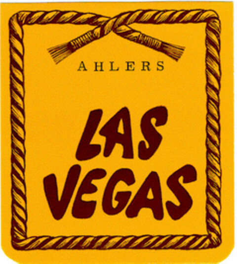 AHLERS LAS VEGAS Logo (DPMA, 01.09.1978)