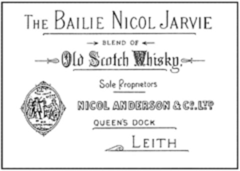 THE BAILIE NICOL JARVIE Logo (DPMA, 11/15/1993)