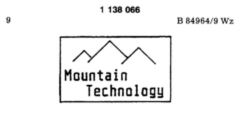 Mountain Technology Logo (DPMA, 07/09/1988)