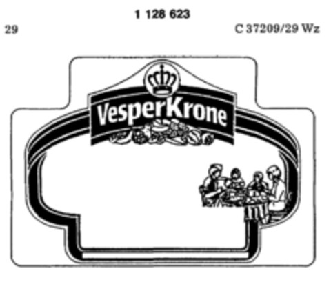 Vesper Krone Logo (DPMA, 07.01.1988)