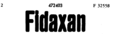 Fidaxan Logo (DPMA, 15.10.1934)