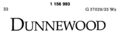 DUNNEWOOD Logo (DPMA, 07.07.1989)