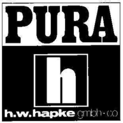 PURA h.w.hapke gmbh+co Logo (DPMA, 25.07.1979)