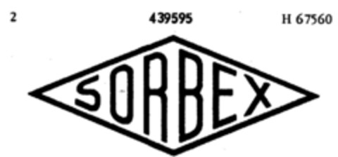 SORBEX Logo (DPMA, 04.09.1931)