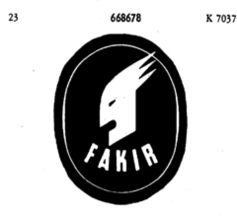 FAKIR Logo (DPMA, 15.09.1953)