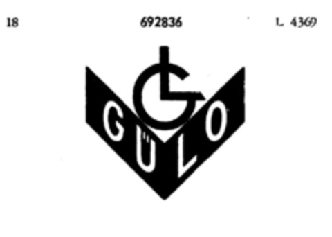 GÜLO Logo (DPMA, 10.01.1955)