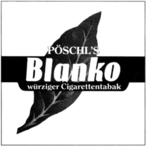 PÖSCHL'S Blanko Logo (DPMA, 07/03/1992)