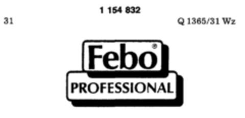 Febo  PROFESSIONAL Logo (DPMA, 10.07.1989)