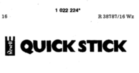 Revell QUICK STICK Logo (DPMA, 01.04.1981)