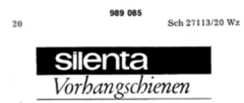 Silenta Vorhangschienen Logo (DPMA, 11.05.1978)