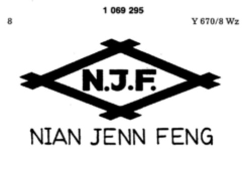 N.J.F. NIAN JENN FENG Logo (DPMA, 15.12.1983)