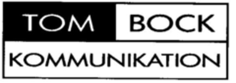 TOM BOCK KOMMUNIKATION Logo (DPMA, 11/09/2000)