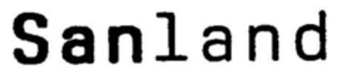 Sanland Logo (DPMA, 07/24/2001)