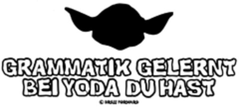 GRAMMATIK GELERNT BEI YODA DU HAST DRESS FORWARD Logo (DPMA, 03.12.2010)