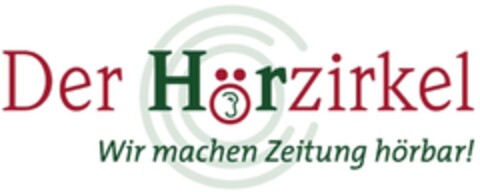 Der Hörzirkel  Wir machen Zeitung hörbar! Logo (DPMA, 28.06.2011)